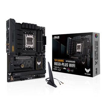 ASUS TUF GAMING B650-PLUS WIFI, AMD B650, AM5, DDR5, PCIe 4.0, 3x M.2 PCIe5(1), 2.5GbE, ax WiFi/BT, AMD EXPO™, ATX