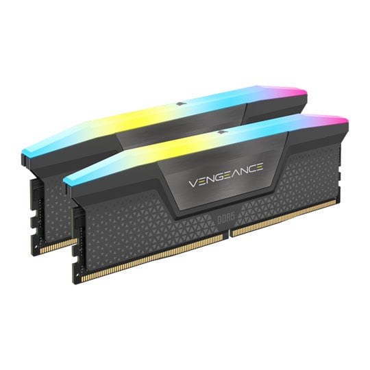 Corsair 64GB (2x32GB) CORSAIR DDR5 Vengeance RGB Grey, PC5-44800 (5600), Non-ECC Unbuffered,CAS 40, Dual Profile EXPO/XMP, 1.25V