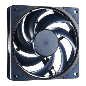 Cooler Master 120mm Cooler Mobius Fan, Black, 7 Blade, Loop Dynamic Bearing, 2050 RPM, 63.1CFM Airflow, 22.6dB, 4-Pin PWM