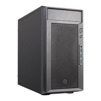 SilverStone FA311-B FARA 311 Black Compact Micro-ATX Chassis, 1x 120mm Fan, mITX/mATX