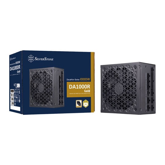 SilverStone 1000W SilverStone DA1000R-GM, PCIe 5 Fully Modular, Cybenetics Gold , Single Rail, 82.5A, 135mm Fan, ATX3.0