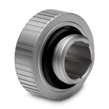 EK EK-Quantum Torque 7mm M-F G1/4", Satin Titanium, Water Cooling System Extender, Plated CNC Machined Brass