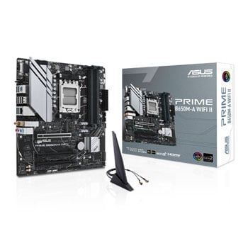 ASUS PRIME B650M-A WIFI II, AMD B650, AM5, DDR5, PCIe 4.0, 2x M.2, 2.5GbE, AMD EXPO™, MicroATX