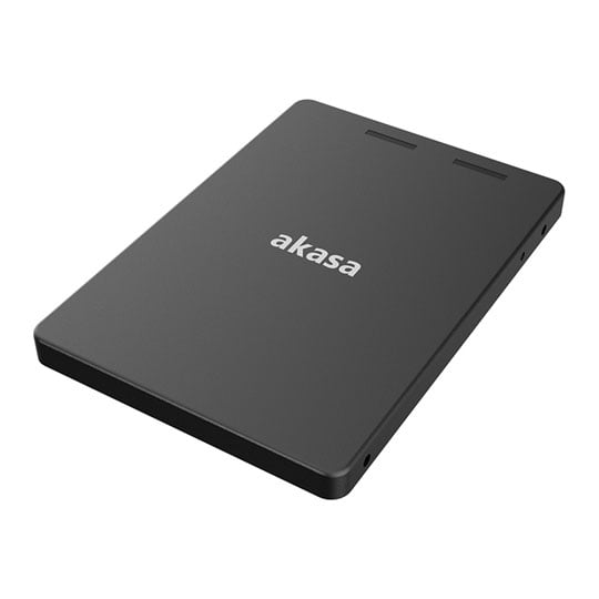 Akasa M.2 SATA SSD to 2.5" SATA Enclosure, Aluminium Housing, SATA M.2 2230/2242/2260/2280, Plug and Play, Up To 6Gbps