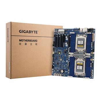 Gigabyte AMD MZ72-HB2 AMD EPYC 7003 Series Server Motherboard, SP3x2, DDR4, SlimSAS, M.2, 10GbE, E-ATX