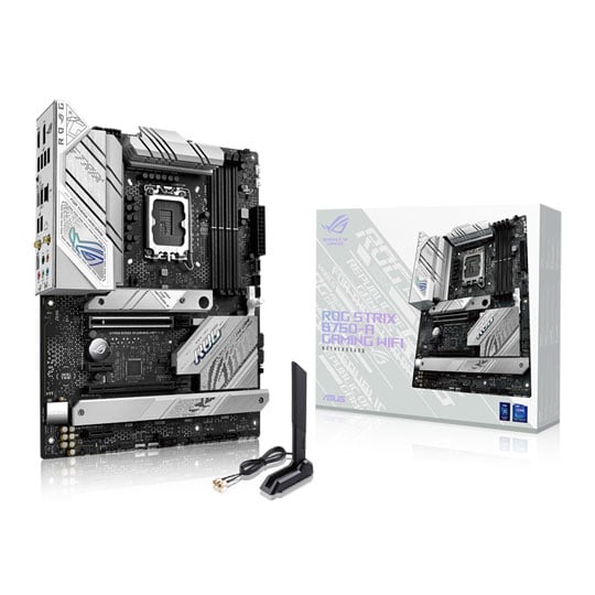 ASUS ROG Strix B760-A GAMING WIFI, Intel B760, S 1700, DDR5, PCIe 5.0, 3x M.2, 2.5GbE, WiFi 6E/BT 5.3, ATX