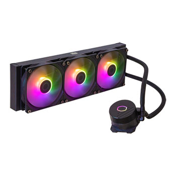 Cooler Master MasterLiquid 360L Core ARGB AIO Cooler, 3x120mm PWM Fan, Copper Heatsink, Aluminium Radiator, Intel/AMD