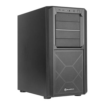 SilverStone SED1-B SETA D1 Mid Tower Chassis, Black, 2x USB 3.0, 1x USB Type-C, 3x 140mm Fans, SSI-CEB/E-ATX/ATX/mATX