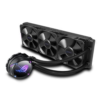ASUS ROG STRIX LC II 360, 360mm All-in-One Hydro CPU Cooler, 3x120mm PWM Fan, Aura Sync, Aluminium/Copper