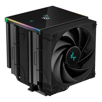 Deepcool AK620 Digital CPU Cooler, Black, 2x 120mm Fan, Dual Tower, ARGB, 6x Direct Touch Copper Heatpipes, Intel/AMD
