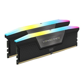 Corsair 48GB (2x24GB) CORSAIR DDR5 Vengeance RGB Black, PC5-48000 (6000), Non-ECC Unbuffered, CAS 36, XMP 3.0, 1.4V