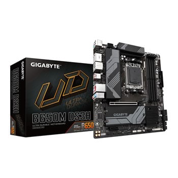 Gigabyte Refurbished Gigabyte B650M DS3H, AMD B650, AM5, DDR5, SATA3, PCIe 4.0, 2x M.2, 2.5GbE, AMD EXPO™, MicroATX