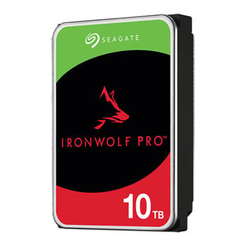 Seagate 10TB Seagate IronWolf Pro ST10000NT001 NAS Hard Drive, 3.5" HDD, SATA III 6Gb/s, 7200rpm, 256MB Cache, (CMR)