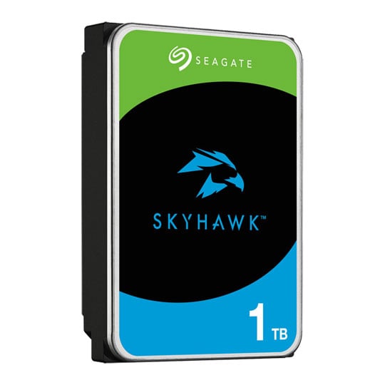 Seagate 1TB Seagate SkyHawk ST1000VX013 NVR Hard Drive, 3.5" HDD, SATA III 6Gb/s, 180MB/s Transfer, 256MB Cache, (CMR)