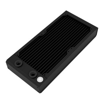 EK EK-Quantum Surface P240 Radiator, upto 2x 120mm Fans, G1/4", Copper/Brass/Aluminium, Black Edition