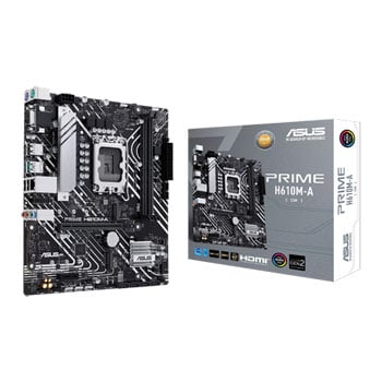 ASUS H610M-A-CSM, Intel H610, S 1700, DDR5, SATA3, PCIe 4.0, 2x M.2, GbE, USB 3.2 Gen2, mATX