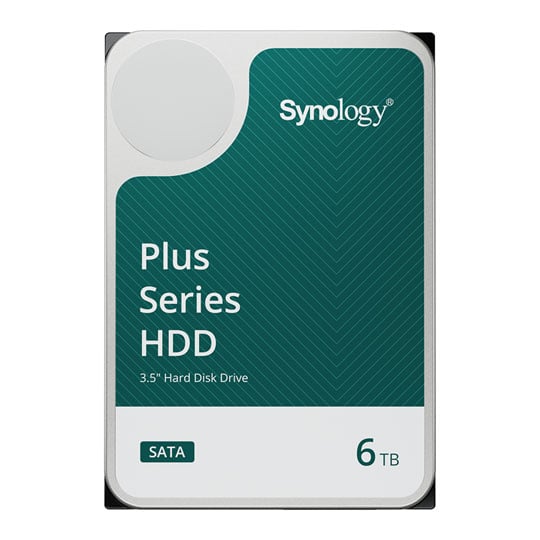 Synology 6TB Synology HAT3300-6T 3.5" NAS HDD, SATA 6Gb/s, 5400rpm, 256MB Cache, For 24/7 Synology Servers, 3 Year Warranty