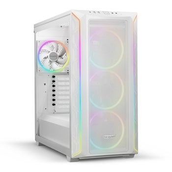 be quiet! Shadow Base 800 FX White Mid Tower Chassis, Addressable RGB LEDs, 4x 140mm Fans, mITX/mATX/ATX/EATX
