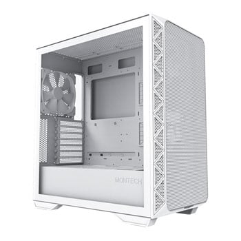Montech AIR 903 BASE, White, Mid Tower Chassis w/ Tempered Glass, 3x 140mm Fans, USB ype-C, E-ATX/ATX/mATX/mITX