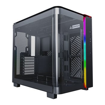 Montech KING 95 Black Mid Tower Chassis, Dual Chamber, ARGB Lighting, Supports 7x 120mm/6x 140mm Fans, ATX/mATX