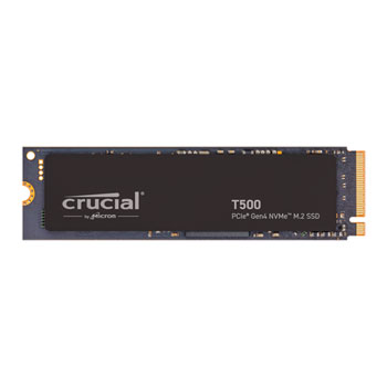 Crucial 1TB Crucial T500, M.2 (2280) PCIe 4.0 (x4) NVMe SSD, TLC NAND, Read 7300MB/s, Write 6800MB/s, 1150k/1440k IOPS