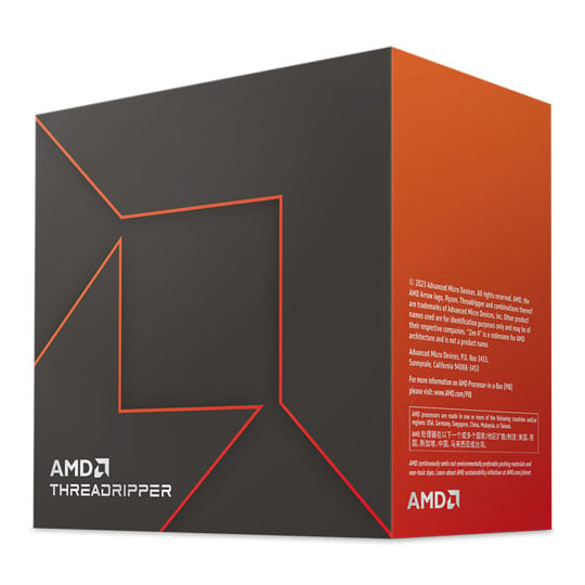 AMD Ryzen™ Threadripper 7960X, TR5, Zen 4, 24 Core, 48 Thread, 4.2GHz, 5.3GHz, 152MB Cache, PCIe 5.0, 350W, CPU