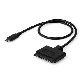 StarTech.com USB31CSAT3CB, USB13.1 Type-C to 2.5" SATA Hard Drive Adapter Cable, SATA I/II/III, Bus Powered, UASP