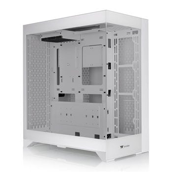 ThermalTake CTE E600 MX Snow Chassis, White, CTE Form Factor, Dual Front Panels, USB-C 3.2 Gen 2, mITX/mATX/ATX/EATX