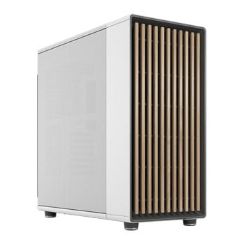 Fractal Design Fractal North XL Chalk White Mid Tower Chassis, Mesh Side Panel, 3x 140mm Fans, mITX/mATX/ATX/E-ATX(330mm)