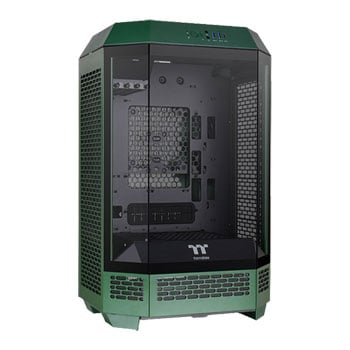 ThermalTake The Tower 300, Racing Green, Micro-ATX Tower Chassis w/ Tempered Glass Window, 2x 140mm Fans, mATX/mITX