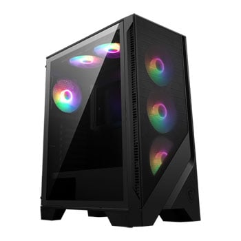 MSI MAG FORGE 120A Airflow Black Mid Tower Chassis, 6x 120mm Auto RGB Fans, mITX/mATX/ATX