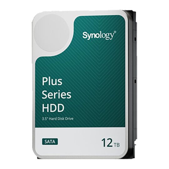 Synology 12TB Synology HAT3310-12T 3.5" NAS HDD, SATA 6Gb/s, 7200rpm, For 24/7 Synology Servers, 3 Year Warranty
