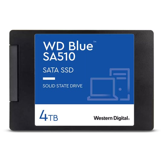 WD 4TB WD Blue SA510, 2.5" SSD, SATA III - 6Gb/s, Read 560MB/s, Write 520MB/s, 87/83k IOPS