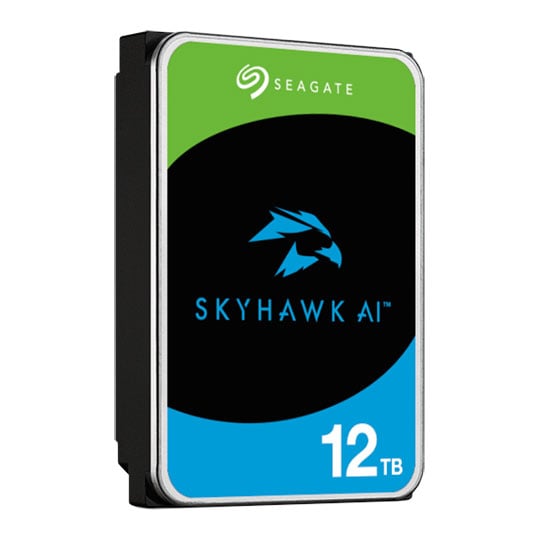 Seagate 12TB Seagate ST12000VE003 SkyHawk AI Surveillance Hard Drive, 3.5" HDD, 7200rpm, SATA III 6Gb/s, 512MB Cache, OEM