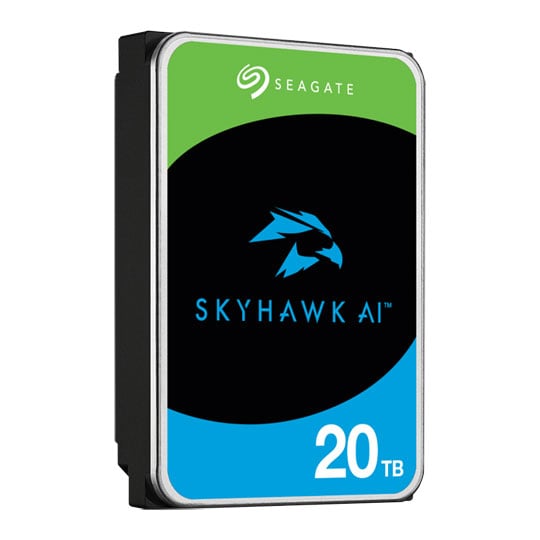 Seagate 20TB Seagate ST20000VE003 SkyHawk AI Surveillance Hard Drive, 3.5" HDD, SATA III 6Gb/s, 512MB Cache, OEM