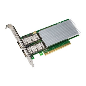 Intel 2 Port Intel E810-CQDA2BLK Dual Port 100/50/25/10GbE Ethernet Card, PCIe 4.0 x16, QSFP28 x2