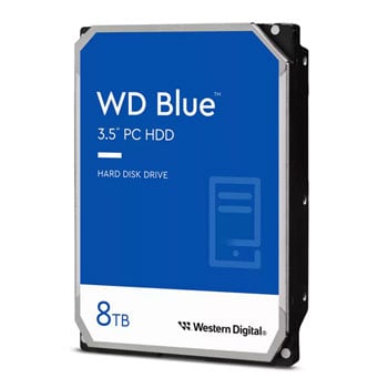 WD 8TB Western Digital Blue WD80EAAZ, 3.5” HDD, SATA III 6Gb/s, 5640rpm, 256MB Cache, OEM