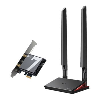 tp-link Archer TBE550E BE9300 PCI-E Adapter, Tri Band (688+2880+5760Mbps), Dual Antennas, MU-MIMO, Wi-Fi 7, BT 5.3