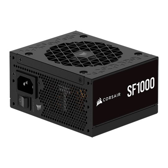 Corsair 1000W CORSAIR SF1000, PCIe 5.1, Fully Modular, 80PLUS Platinum, Single Rail, 92mm Fluid Bearing Fan, SFX PSU ATX3.1