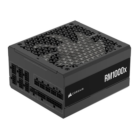 Corsair 1000W CORSAIR RMx Series RM1000x, Fully Modular, Cybenetics Gold, PCIe 5.1 Single Rail, 83.3A, 140mm Fan, ATX 3.1 PSU