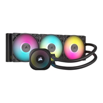 Corsair iCUE LINK TITAN 360 RX RGB AIO Cooler, 3x120mm ARGB PWM Fan, Copper Heatsink, Aluminium Radiator, Intel/AMD