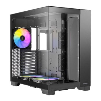 Antec C8 ARGB, Black, Full Tower Chassis w/ Tempered Glass, 2 x 160mm + 140mm ARGB Fans, USB Type C, EATX/ATX/mATX/mITX