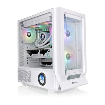ThermalTake Ceres 350 MX, Snow, Mid Tower Chassis w/ Tempered Glass Window, 3 x 140mm Fans, EATX/ATX/mATX/mITX
