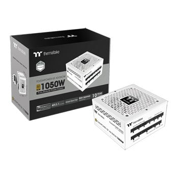 ThermalTake 1050W Thermaltake GF A3 Snow, Modular, 80 PLUS Gold, Cybernetics Platinum, Single Rail, PCIe 5.1, ATX 3.1, Smart Fan