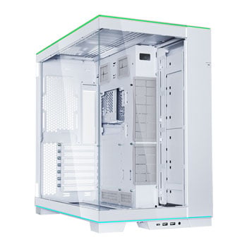 Lian Li O11D EVO RGB White, Dual Chamber Mid Tower Chassis, Tempered Glass Window, ARGB Strips, USB 3.0, E-ATX