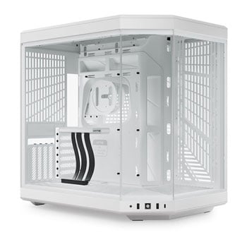 HYTE Y70, White, Mid-Tower Chassis w/ Tempered Glass Window, USB 3.2, EATX/ATX/MicroATX/Mini-ITX