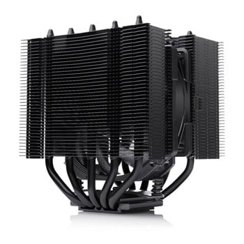 Noctua NH-D12L chromax.black Low-height CPU Cooler, Intel/AMD, 1x 120mm Fans, 2000RPM, 60CFM Airflow, 22.6dB, 4-pin PWM