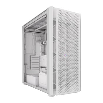 Corsair iCUE LINK 9000D RGB Airflow, White, Full Tower Chassis w/ Tempered Glass Window, USB Type-C, E-ATX/ATX/mATX/mITX