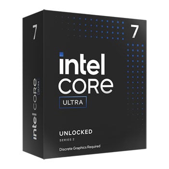 Intel Core Ultra 7 265KF, S1851, Core Ultra Series 2, 20 Cores, 20 Threads, 5.5 GHz Turbo, 30MB Cache, 125W, Retail