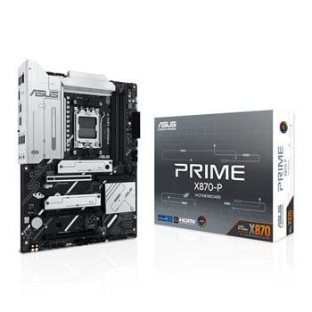 ASUS PRIME X870-P, AMD X870, AM5, DDR5, PCIe 5.0, 4x M.2, 2.5G, USB 4.0, AMD EXPO, ATX